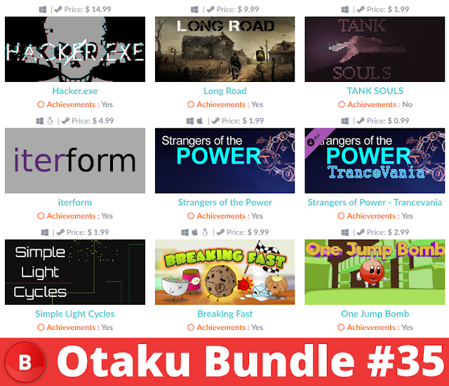 Otaku Bundle #35 – 1.49美金11個遊戲1個DLC