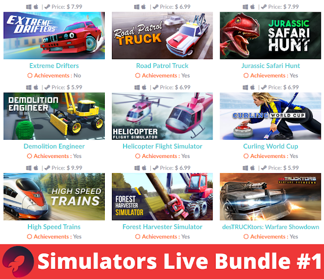 Otaku Simulators Live Bundle #1 – 1.49美金12個遊戲