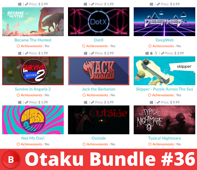 Otaku Bundle #36 – 1.49美金12個遊戲